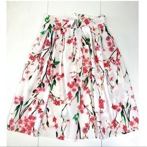 floral midi skirt